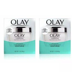 LOT OF 2 Olay Luminous Advanced Tone Perfecting Moisturizer 1.7oz fade dark spot
